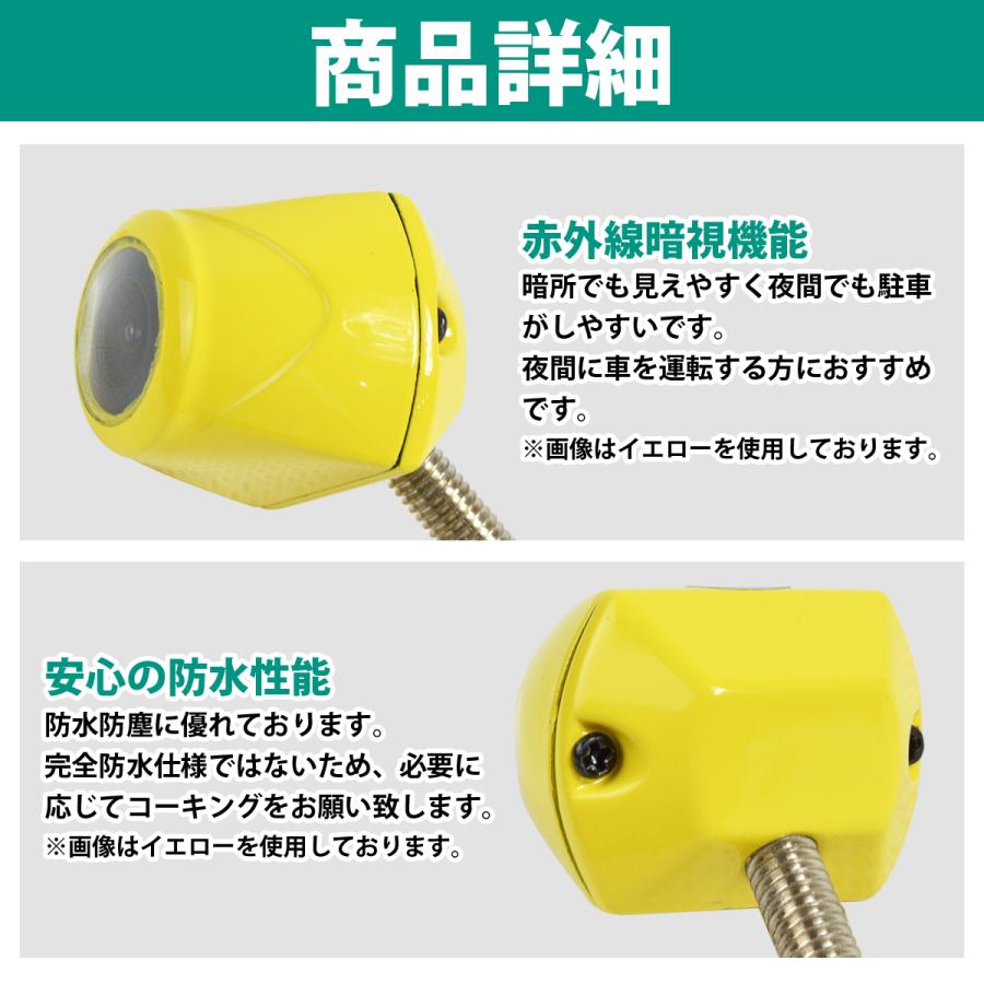 軽自動車用 ナンバープレート ボルト ネジ 穴 取付け 高画質 CCD 広角