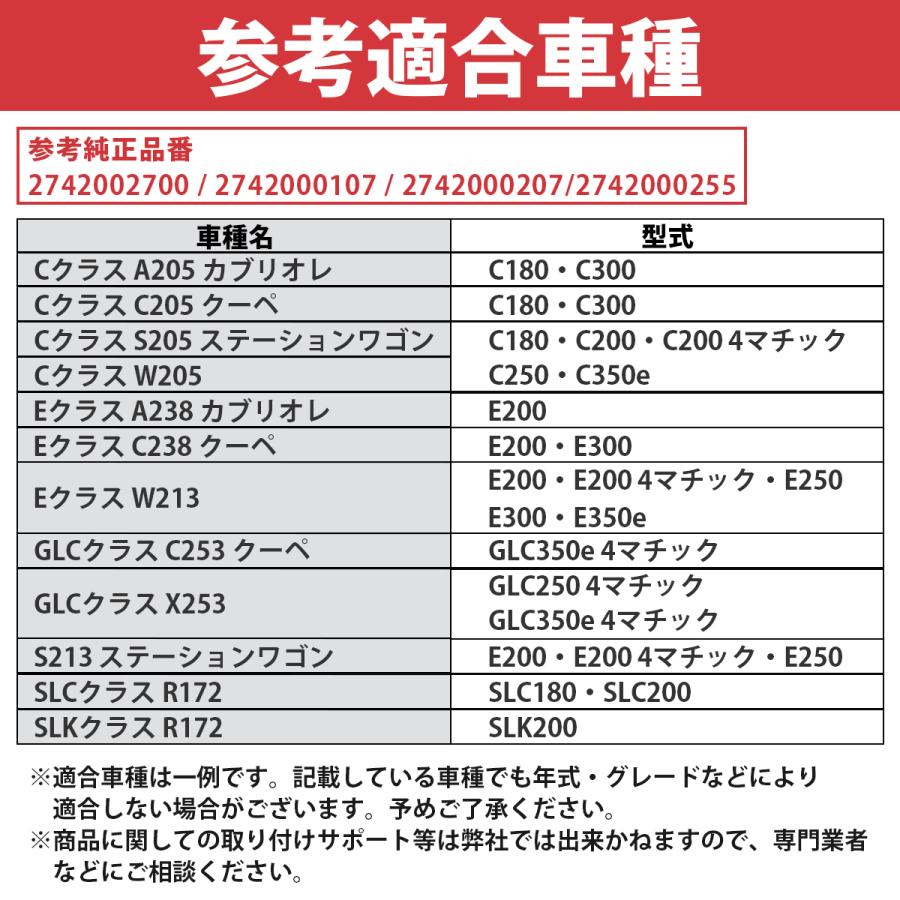 ベンツ ウォーターポンプ Cクラス W205 S205 A205 C205 クーペ カブリオレ C180 C200 C250 C300 C350e 2742000107 2742000207 |  | 05