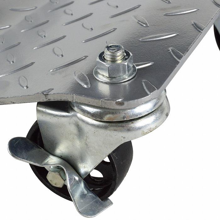 『鉄輪』 積載荷重1100kg 1t 頑丈 4台 タイヤドーリー カー ホイール ドーリー 故障 修理 整備 不動車 工具 移動 4個 セット |  | 02