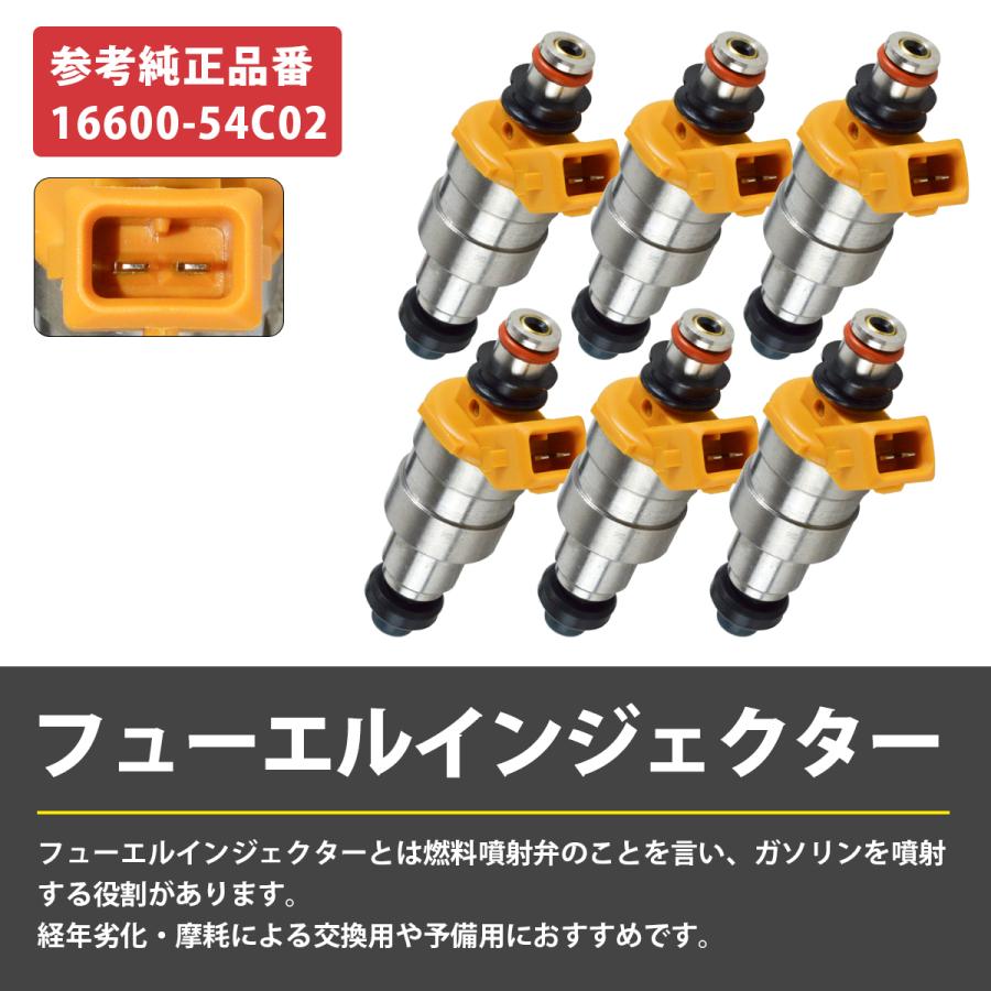 6本セット インジェクター スカイライン GT-R BNR32 BCNR33 BNR34 R32