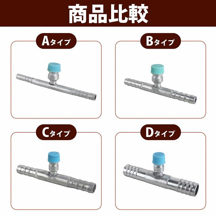 ガス管　　専用 6-464-25 ガスバーナー 都市ガス 12A・13A用 2重管コック付き