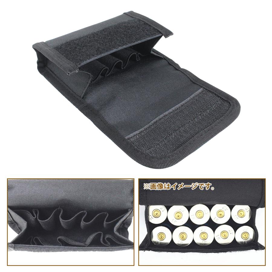 ショット シェル ホルダー 薬莢ケース ポーチ 12GA 12番 20GA 20番 10本 収納 散弾銃 ショットガン ゲージ 弾帯 バッグ 黒 |  | 04