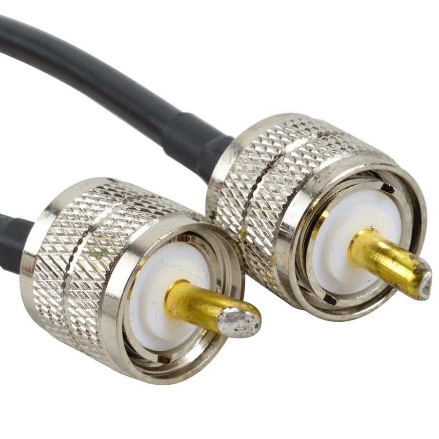 2本セット 50Ω 100cm 同軸ケーブル MP-MP 1m 延長 ケーブル 両端 ＭP M型コネクタ アマチュア無線 低損失 中継 ケーブル |  | 01
