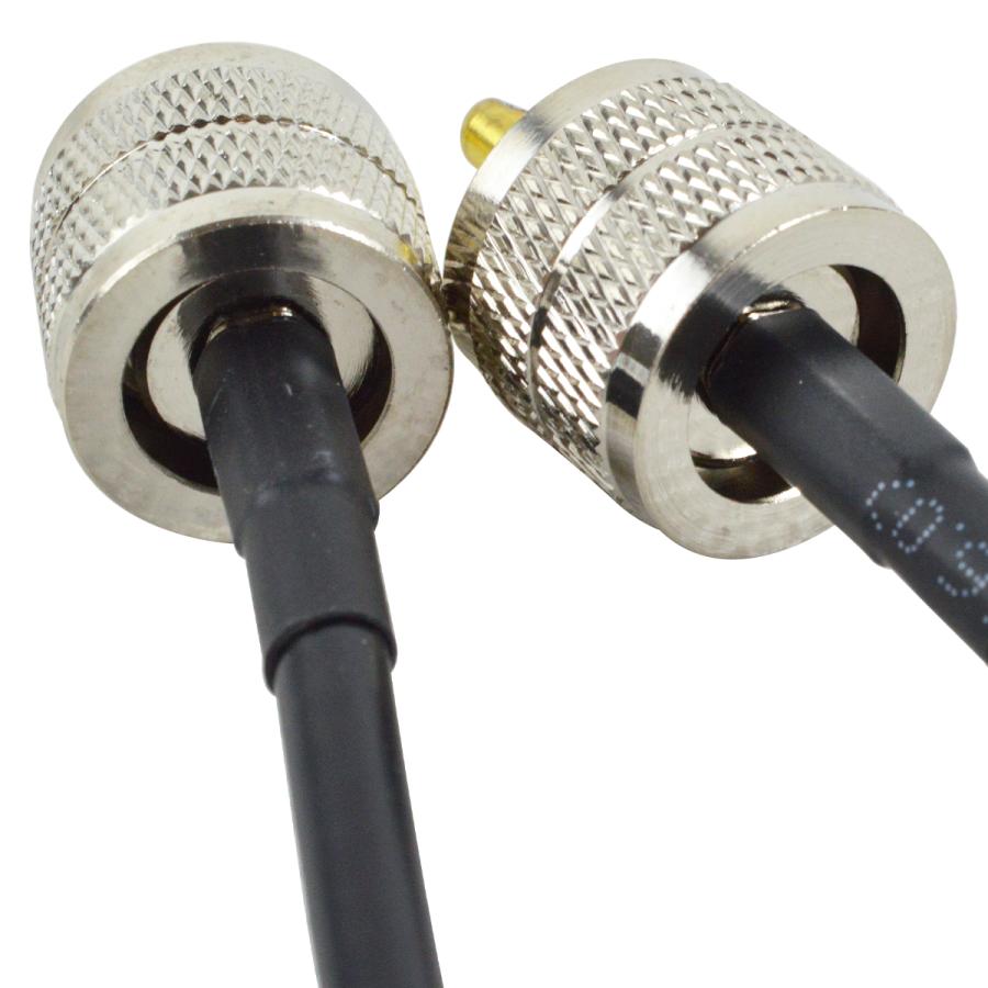 2本セット 50Ω 100cm 同軸ケーブル MP-MP 1m 延長 ケーブル 両端 ＭP M型コネクタ アマチュア無線 低損失 中継 ケーブル |  | 02
