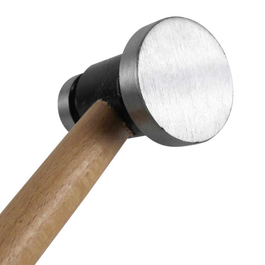 フラット板金ハンマー 板金 ショートストローク ハンマー 44mm 28mm 410g 平丸 ビック ヘッド 鉄板 叩き レストア 補修 工具 |  | 02