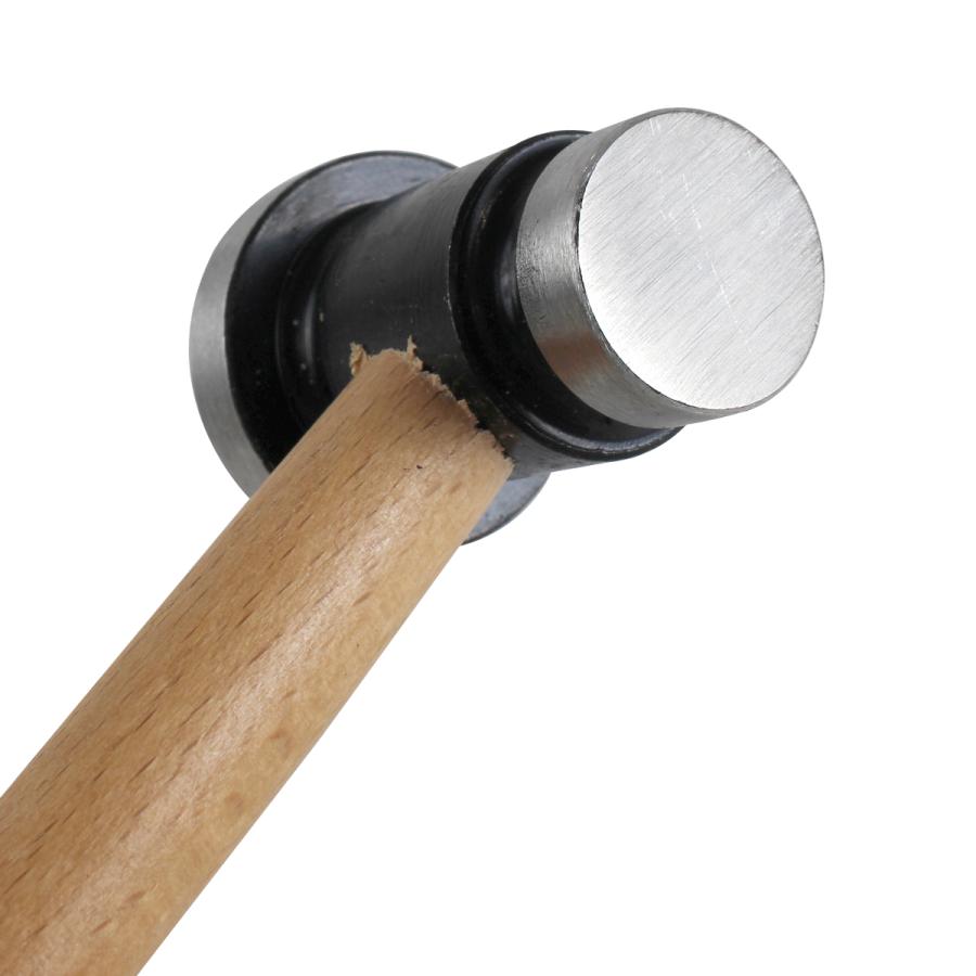 フラット板金ハンマー 板金 ショートストローク ハンマー 44mm 28mm 410g 平丸 ビック ヘッド 鉄板 叩き レストア 補修 工具 |  | 03