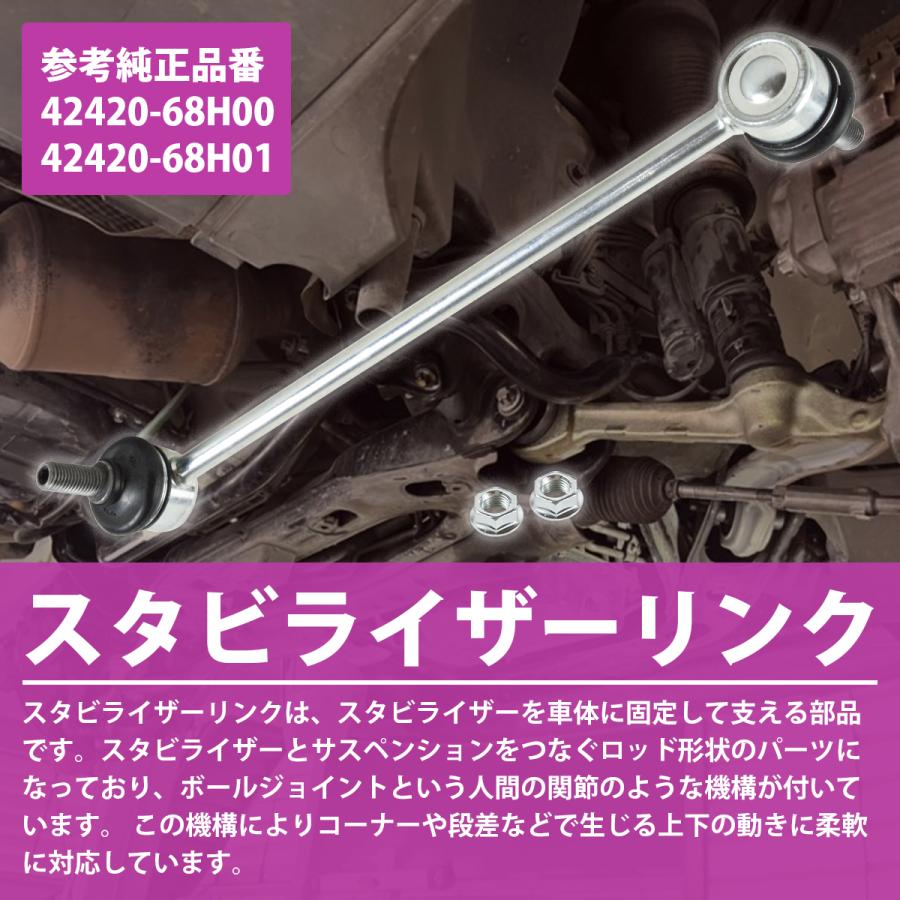エブリィ DA17V DA64 スクラム クリッパー スタビライザーリンク フロント 42420-68H00 68H01 左右共通 片側1本 スタビリンク |  | 01