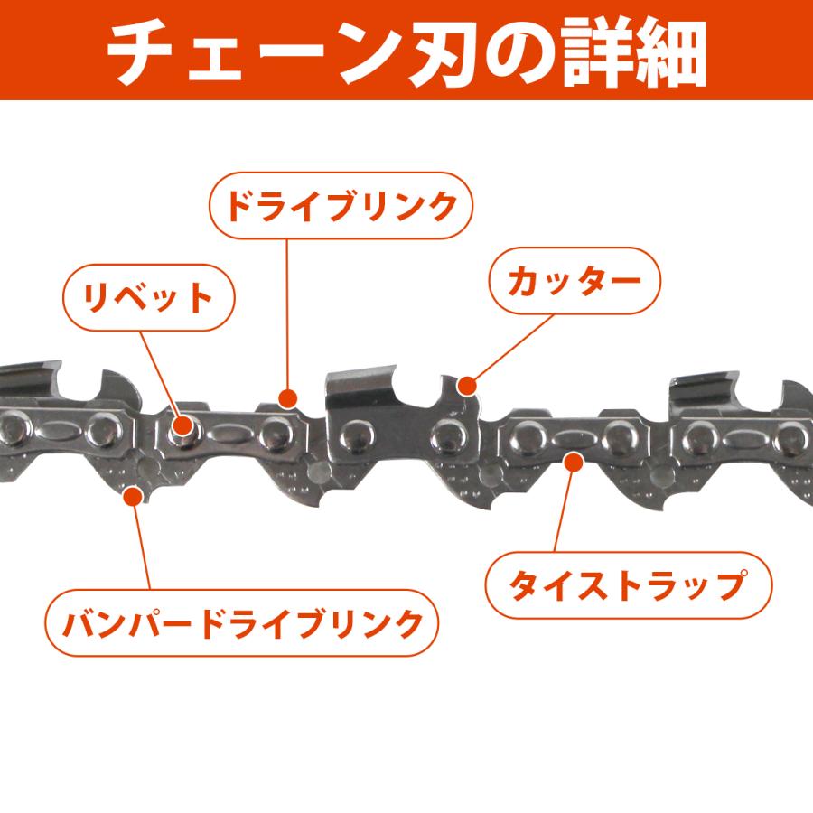 『6本』91PX-45E チェーンソー 替刃 ソーチェーン オレゴン ハスクバーナ H35-45E スチール 63PM3-45 互換 替え刃 91VXL-45E |  | 03