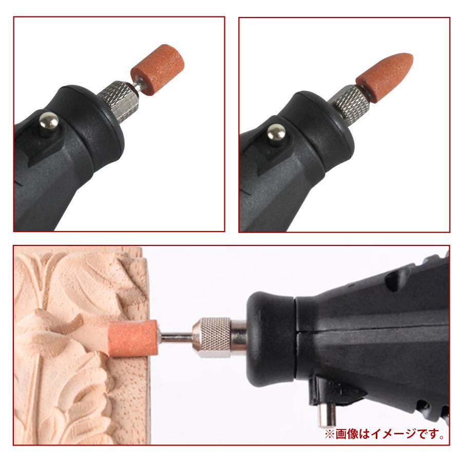 100V リューター ルーター グラインダー 研磨 切削 カービング 磨く 削る 電動工具 ネイル プラモ コレット付き ミニルーター |  | 02