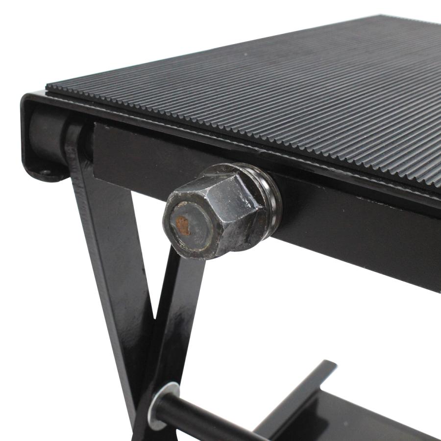 バイクリフト ジャッキ バイク オートバイ メンテナンス スタンド ゴムマット付き 耐荷重500kg 高さ調整幅85-365mm 修理 整備 |  | 04