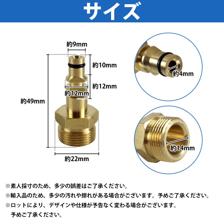 ケルヒャー Kシリーズ 高圧洗浄機 変換アダプター M22 メス