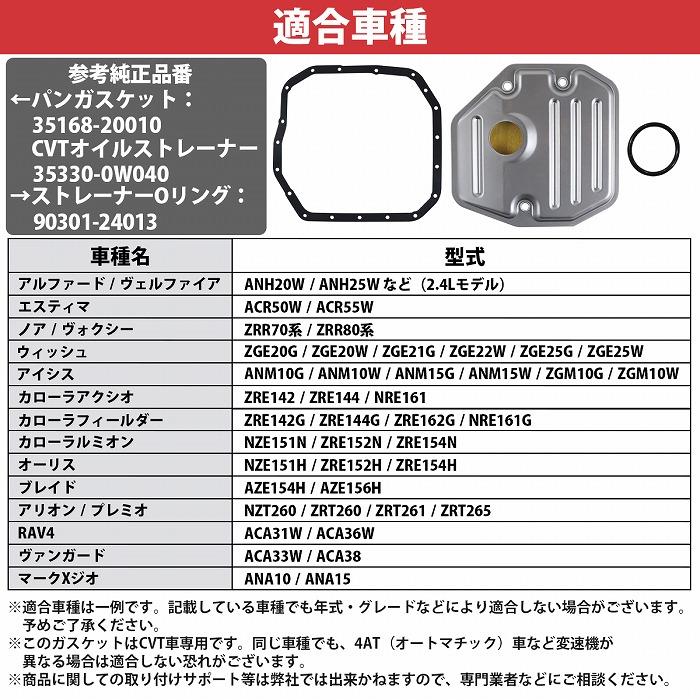 Ｍ９００Ａ用CVTオイルストレーナー、オイルパンガスケット、Ｏリングセット CVT オイルストレーナー オイルパンガスケット Oリング セット - メルカリ