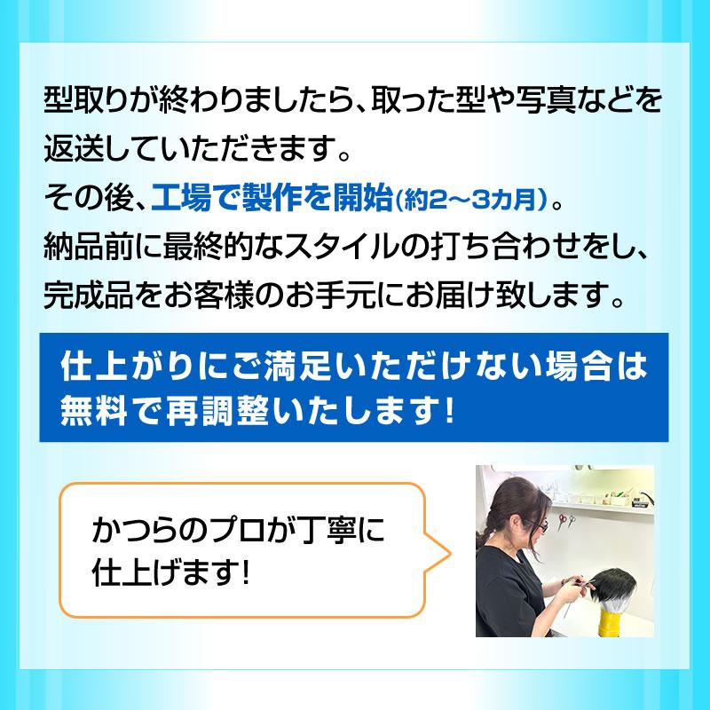 極薄オーダーかつら　オーダーメイドかつら　カツラ　男性用　メンズ　ウィッグ 送料無料の画像