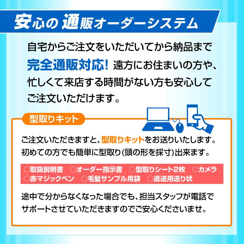 極薄オーダーかつら　オーダーメイドかつら　カツラ　男性用　メンズ　ウィッグ 送料無料の画像