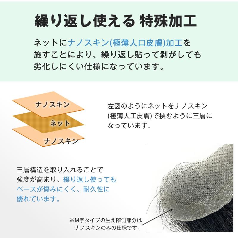 Bo-Bo (TOPタイプ) 部分かつら　増毛　BoBo　ボーボ　頭頂部　天頂部　メンズウィッグ　薄毛隠し　インクリーズヘアーの画像