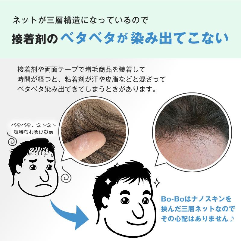 Bo-Bo (TOPタイプ) 部分かつら　増毛　BoBo　ボーボ　頭頂部　天頂部　メンズウィッグ　薄毛隠し　インクリーズヘアーの画像