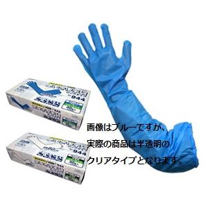 エステー ポリエチ使いきり手袋ロング NO.944 クリア 30枚入り