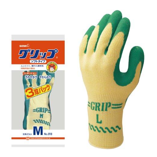 ショーワ出品 ショーワグローブ ショーワ グリップソフトタイプ 313 M 3双組 : incs
