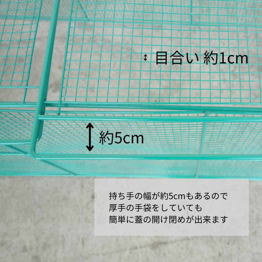 テラダ 【法人限定】テラダ ゴミステーション ふた付き H650×W1200 