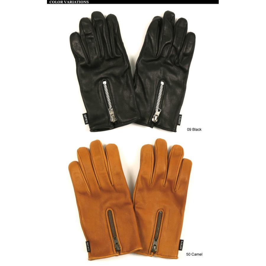 新品ショット　カウハイドレザーグローブ 楽天市場】ショット Schott ZIP LEATHER GLOVE ジップ レザー