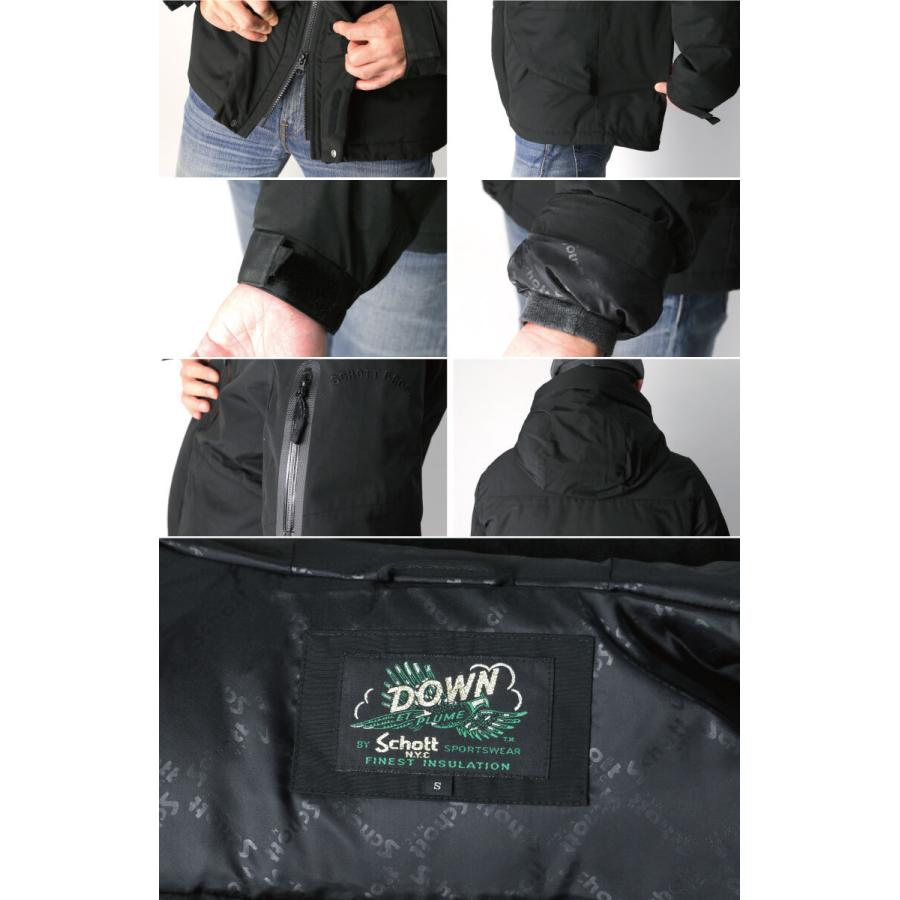 Schott N.Y.C (ショット) 2トーン ダウン パーカー ジャケット Schott N.Y.C (ショット) 2トーン ダウン パーカー ジャケット