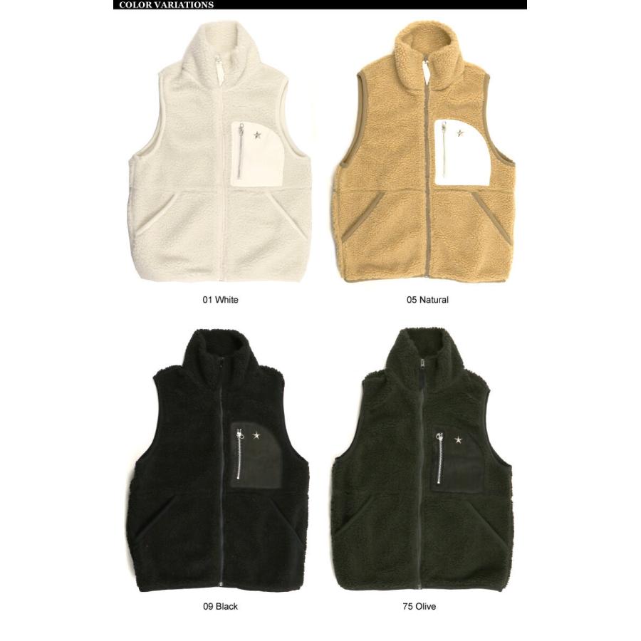 Schott N.Y.C (ショット) レザー ポケット パイル ベスト ボア Schott N.Y.C (ショット) レザー ポケット パイル ベスト ボア