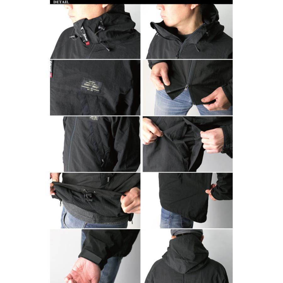 Schott N.Y.C (ショット) ナイロン フード ジップ ジャケット