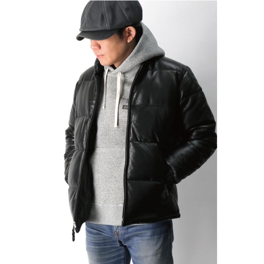 希少サイズ✨schott レザーダウンジャケット　XXXL 本革　ブルゾン　黒 希少サイズ✨schott レザーダウンジャケット XXXL 本革 ブルゾン