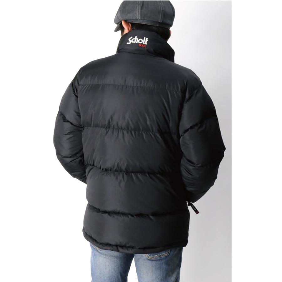 ジャケット・アウター Schott NYLON HYBRID DOWN JACKET Schott N.Y.C ショット ナイロン ハイブリッド ダウンジャケット
