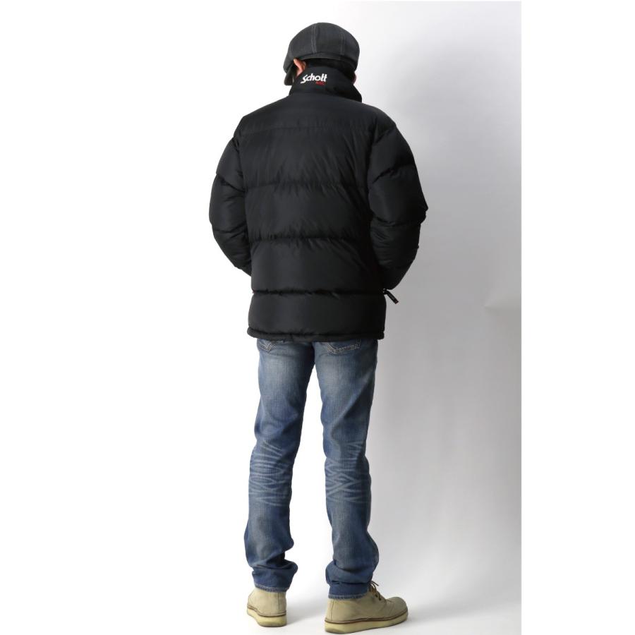 ジャケット・アウター Schott NYLON HYBRID DOWN JACKET Schott N.Y.C ショット ナイロン ハイブリッド ダウンジャケット
