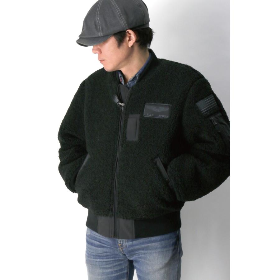 【美品】 AVIREX MA-1 フライトジャケット ボア ブラック L AVIREX アヴィレックス Disney Collection L-FLIGHT JACKET