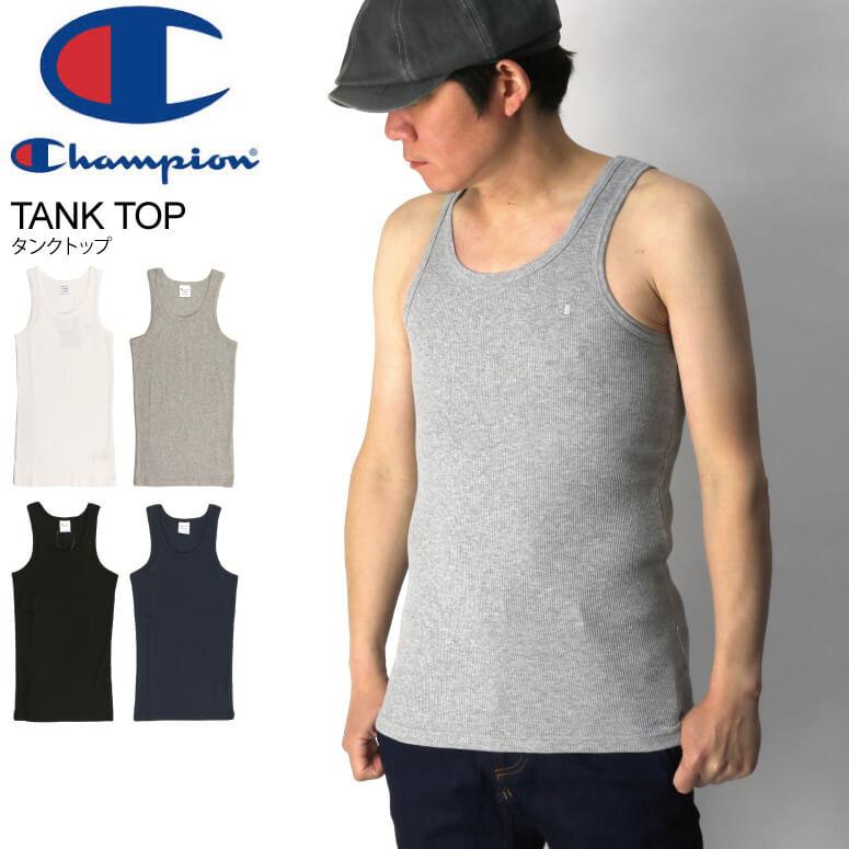 Champion（チャンピオン） タンクトップ ノースリーブ テレコ素材