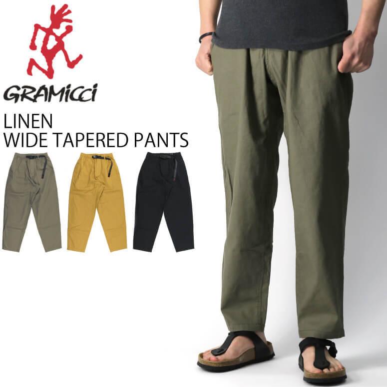 GRAMICCI (グラミチ) リネン ワイド テーパード パンツ ルーズ GRAMICCI (グラミチ) リネン ワイド テーパード パンツ ルーズ
