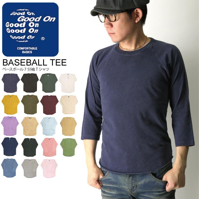 グッドオン Good On ベースボール 7分袖 Tシャツ ラグラン Tシャツ カットソー メンズ レディース Golt601 Indeeg 通販 Yahoo ショッピング