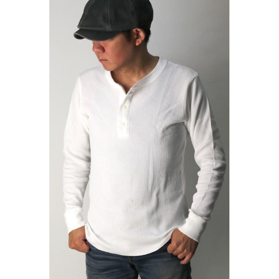 へインズ) Hanes サーマル ヘンリーネック ロングスリーブ Tシャツ
