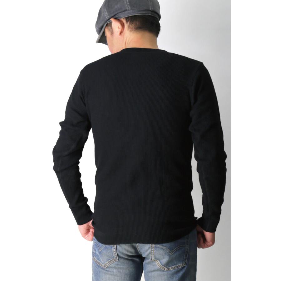 へインズ) Hanes サーマル ヘンリーネック ロングスリーブ Tシャツ