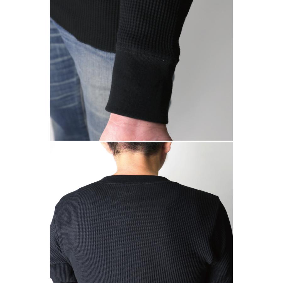 へインズ) Hanes サーマル ヘンリーネック ロングスリーブ Tシャツ