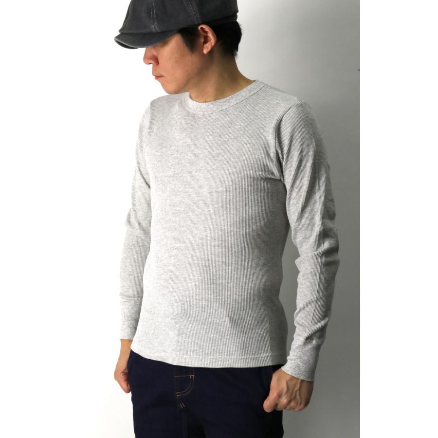 (へインズ) Hanes BEEFY（ビーフイー）サーマル クルーネック ロングスリーブ Tシャツ 1パック Tシャツ パックT メンズ レディース｜indeeg｜05