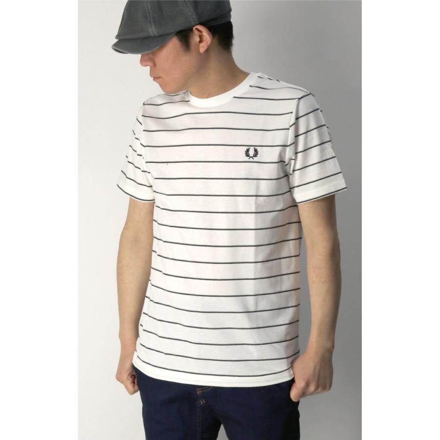 FRED PERRY (フレッドペリー) ファイン ストライプ Tシャツ