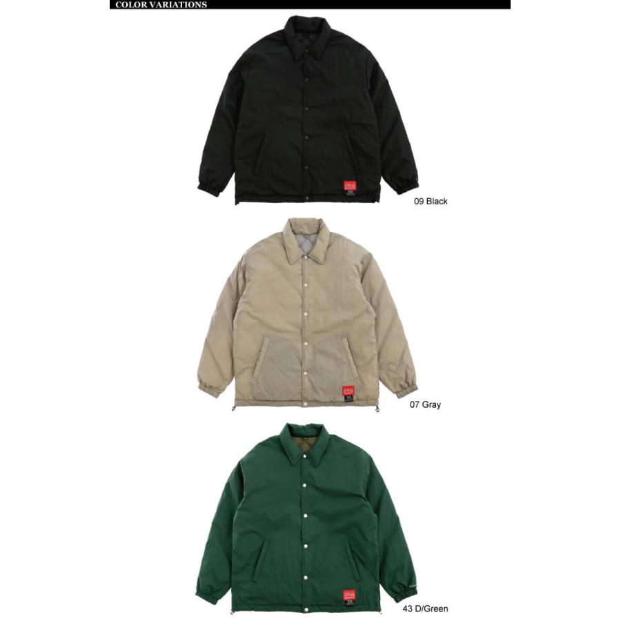 マンハッタンポーテージ×タイオン リバーシブル コーチダウンジャケット　黒　Ｌ Manhattan Portage＞TAION リバーシブル ダウン コーチジャケット