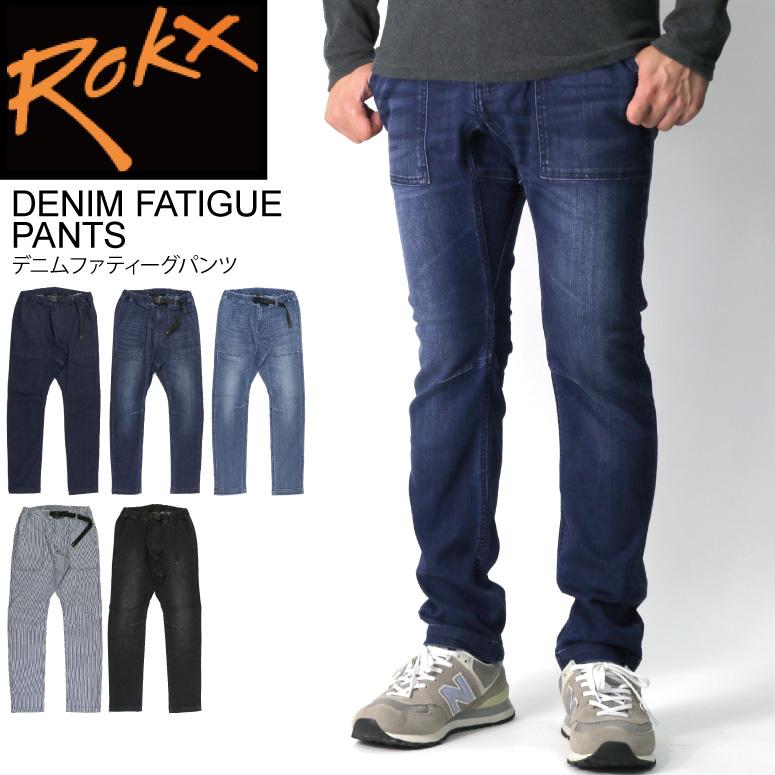 ROKX (ロックス) デニム ファティーグ パンツ ストレッチパンツ ROKX (ロックス) デニム ファティーグ パンツ ストレッチパンツ