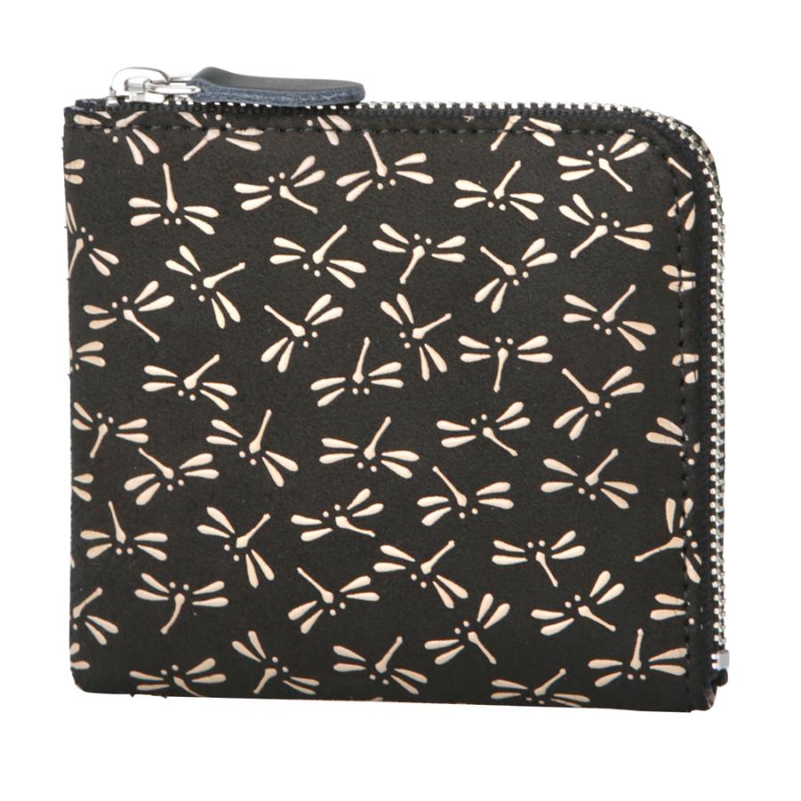 バレンタイン 春財布 小銭入れ Ｌ字ファスナー 印傳屋 印伝 本革 和柄 甲州印伝 本皮 レザー 革 日本製 軽量 軽い ミニ財布 1011d プレゼント ギフト  母 花以外 | 印傳屋 | 12