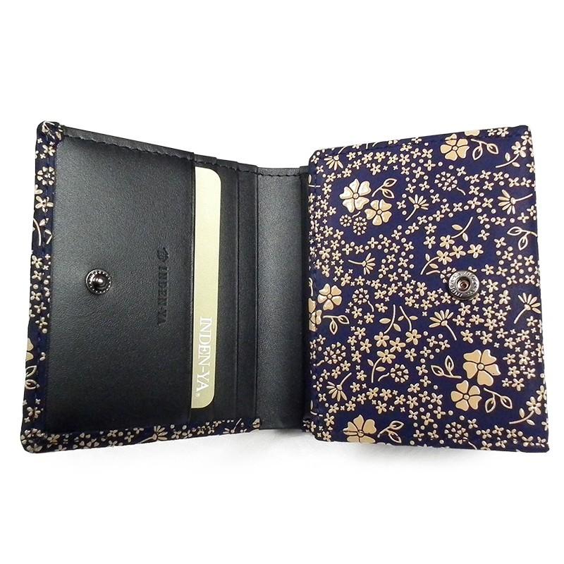 印傳屋（INDEN-YA） クリスマス 財布 二つ折り 印伝 本革 和柄 送料