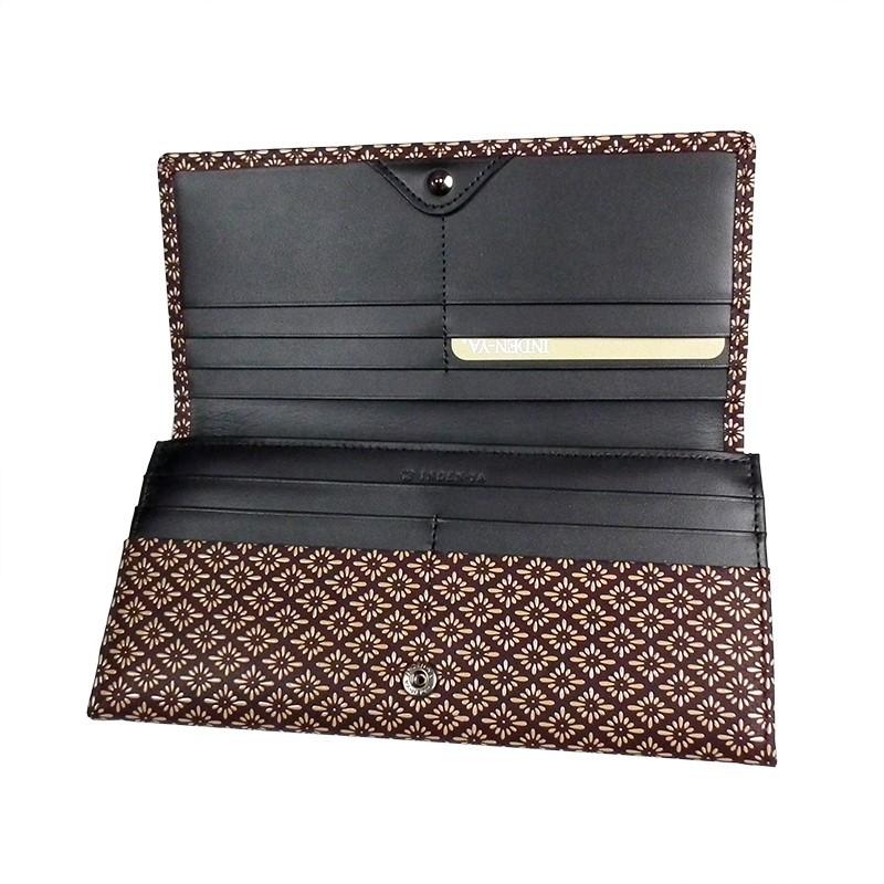 バレンタイン 春財布 長財布 印傳屋 印伝 本革 和柄 送料無料 甲州印伝 本皮 レザー 革 日本製 軽量 軽い おしゃれ 2308a プレゼント ギフト 母 花以外 | 印傳屋 | 25