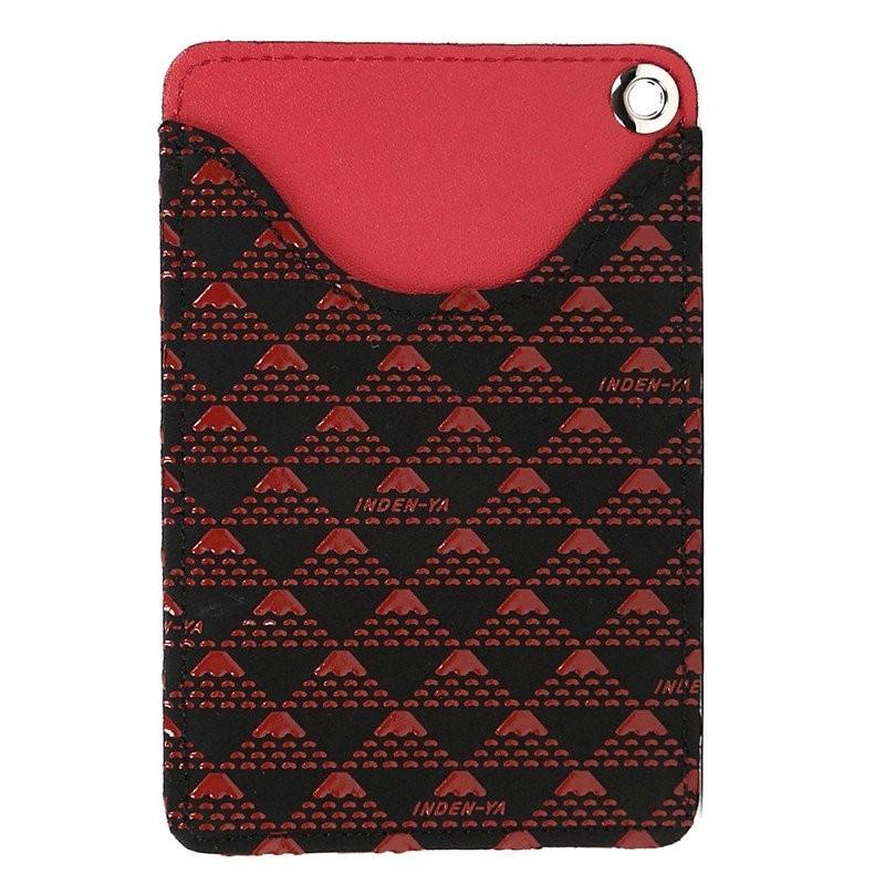 バレンタイン パスケース パス入れ 2805 印傳屋 印伝 本革 和柄 たかね 送料無料 甲州印伝 本革 レザー 日本製 軽量 ギフト 【ネコポス対象】  母 花以外 | 印傳屋 | 05