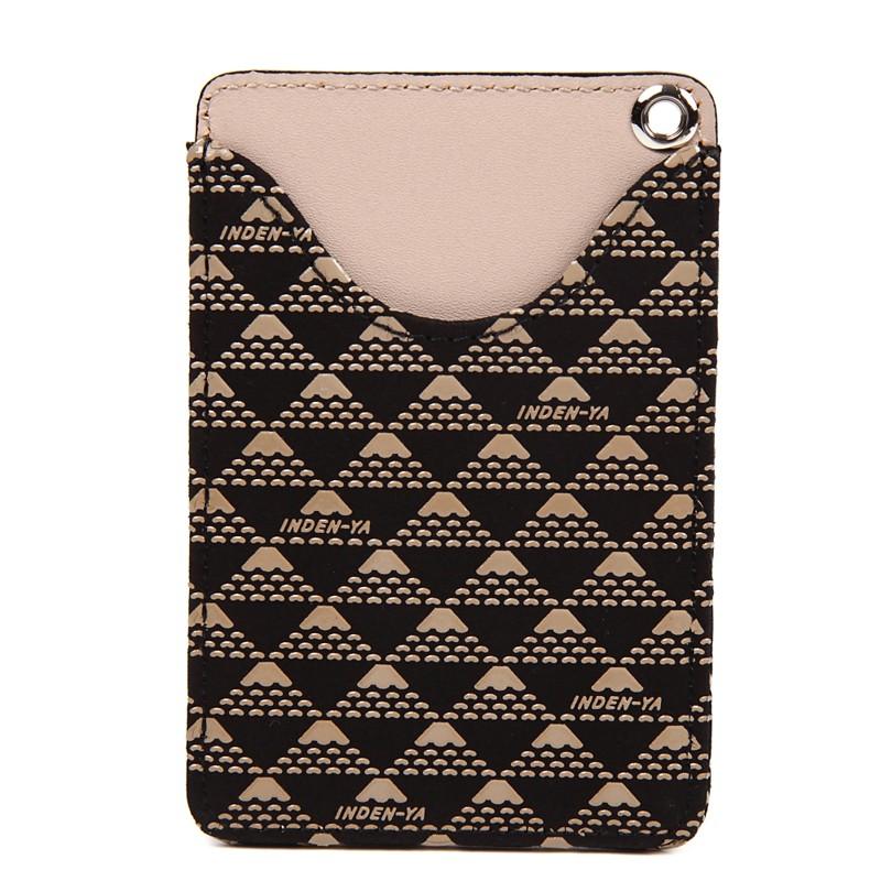 バレンタイン パスケース パス入れ 2805 印傳屋 印伝 本革 和柄 たかね 送料無料 甲州印伝 本革 レザー 日本製 軽量 ギフト 【ネコポス対象】  母 花以外 | 印傳屋 | 07