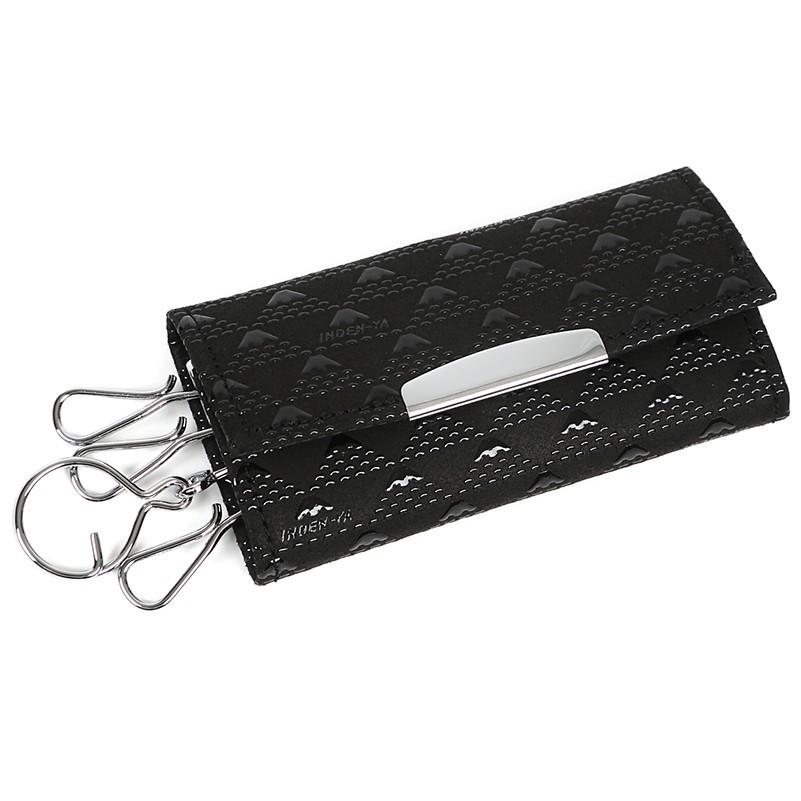 バレンタイン キーケース 印傳屋 印伝 本革 和柄 鹿革 たかね 甲州印伝 本皮 レザー 革 日本製 軽量 軽い おしゃれ 2807 ギフト  母 花以外 |  | 03