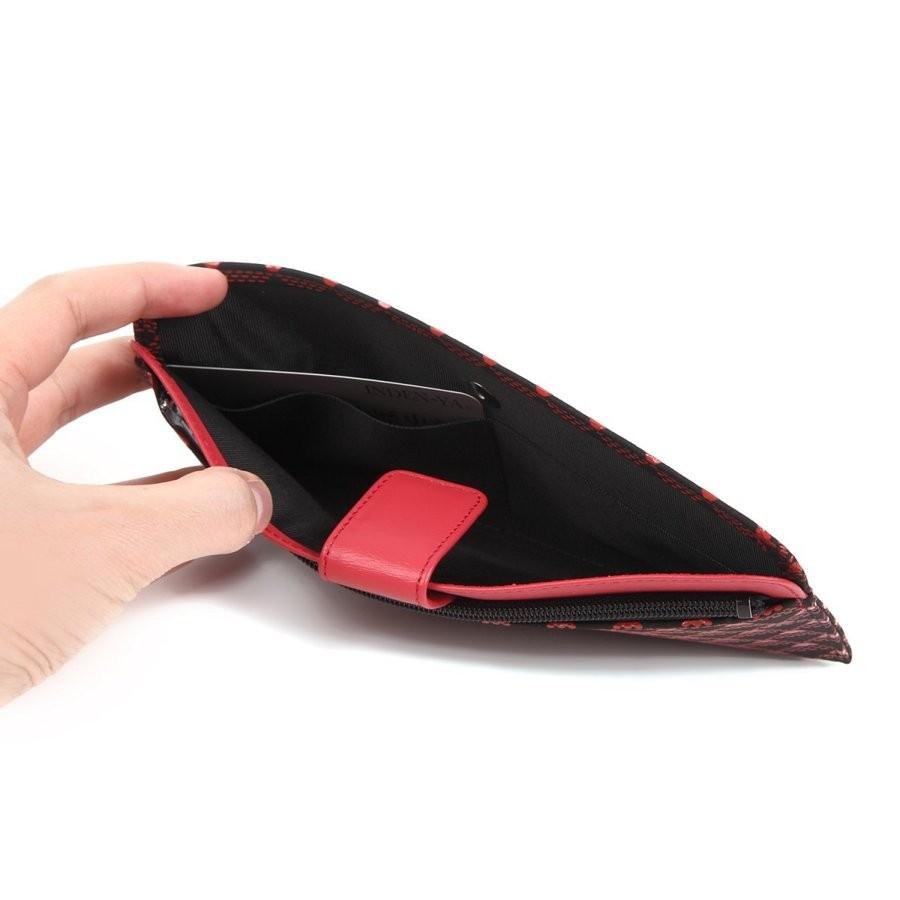 バレンタイン 春財布 長財布 印傳屋 印伝 本革 和柄 たかね 送料無料 甲州印伝 本革 レザー 革 日本製 軽量 軽い おしゃれ 2809 ギフト  母 花以外 | 印傳屋 | 09