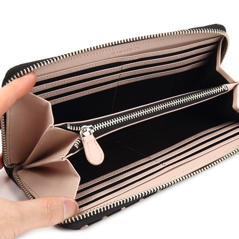 バレンタイン 春財布 長財布 印傳屋 印伝 本革 和柄 たかね 送料無料 甲州印伝 本革 レザー 革 日本製 軽量 軽い おしゃれ 2810 ギフト  母 花以外 | 印傳屋 | 08