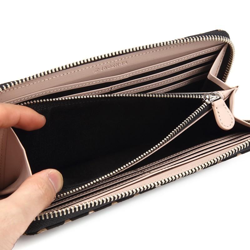 バレンタイン 春財布 長財布 印傳屋 印伝 本革 和柄 たかね 送料無料 甲州印伝 本革 レザー 革 日本製 軽量 軽い おしゃれ 2810 ギフト  母 花以外 | 印傳屋 | 09